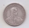 SUIZA DEL AÑO 1935 DE 5 FRANCOS