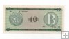 CUBA DEL AÑO 1985 DE 10 PESOS LETRA B