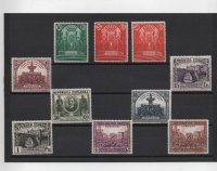 ESPAÑA DEL AÑO 1931 Nº 604/613 CONGRESO DE LA UNION POSTAL PANOAMERICANA **