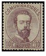 SERIE 120-  1872- REINADO DE AMADEO I- 10 CENTIMOS DE PESETA- VIOLETA
