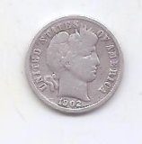 ESTADOS UNIDOS DEL AÑO 1902 DE 1 DIME
