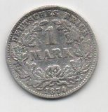 ALEMANIA REICH DEL AÑO 1874 LETRA G DE 1 MARCOS 