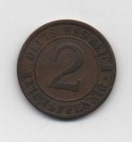 ALEMANIA IMPERIO REPUBLICA WEIMAR DEL AÑO 1924 LETRA E DE 2 REICHSPFENNIG