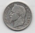 FRANCIA DEL AÑO 1869 DE 2 FRANCOS
