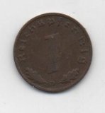 ALEMANIA REICH DEL AÑO 1939 LETRA D DE 1 REICHSPFENNIG 