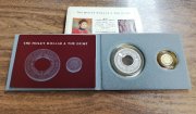 AUSTRALIA DEL AÑO 1990 ESTUCHE DE 2 MONEDAS PLATA