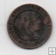 ESPAÑA ISABEL II DEL AÑO 1867 DE 2 1/2 CENTIMOS DE ESCUDO