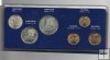 ARGENTINA DEL AÑO 1977 ESTUCHE MONEDAS PLATA+NIQUEL MUNDIAL 