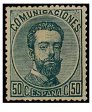 SERIE 126- 1872- REINADO DE AMADEO I - 50 CENTIMOS DE PESETA- VERDE