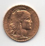 FRANCIA DEL AÑO 1908 DE 20 FRANCOS 