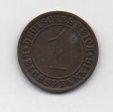 ALEMANIA DEL AÑO 1931 IMPERIO REPUBLICA WEIMAR LETRA E DE 1 REICHSPFENNIG 