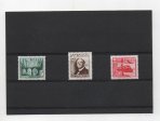 ESTADO ESPAÑOL (FRANCO) DEL AÑO 1948 Nº 1037/39 ** CENTENARIO DEL FERROCARRIL