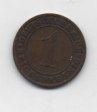 ALEMANIA DEL AÑO 1930 IMPERIO REPUBLICA WEIMAR LETRA F DE 1 REICHSPFENNIG 