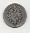 ALEMANIA IMPERIO DEL AÑO 1877 LETRA D DE 50 PENNING 