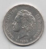 ALFONSO XIII DEL AÑO 1894 *94 DE 5 PESETAS