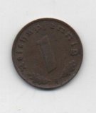 ALEMANIA REICH DEL AÑO 1937 LETRA F DE 1 REICHSPFENNIG 