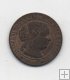 ESPAÑA ISABEL II DEL AÑO 1868 DE 1/2 CENTIMO DE ESCUDO