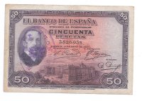 ALFONSO XIII II REPUBLICA 1927 DE 50 PTS