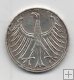 ALEMANIA FEDERAL DEL AÑO 1970 LETRA J DE 5 MARCOS