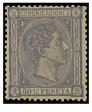 SERIE 168- 1875- REINADO DE ALFONSO XII- 50 CENTIMOS-  LILA