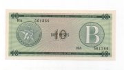 CUBA DEL AÑO 1985 DE 10 PESOS LETRA B