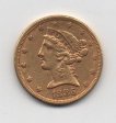 ESTADOS UNIDOS DEL AÑO 1886 DE 5 DOLARES