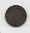 ALEMANIA REICH DEL AÑO 1937 LETRA E DE 1 REICHSPFENNIG 