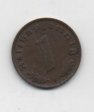 ALEMANIA REICH DEL AÑO 1937 LETRA F DE 1 REICHSPFENNIG 
