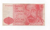 REINADO JUAN CARLOS I AÑO 1980 (22/07) DE 2000 PESETAS