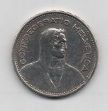 SUIZA DEL AÑO 1933 DE 5 FRANCOS