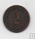 ALEMANIA IMPERIO DEL AÑO 1875 LETRA A DE 2 PFENNIG