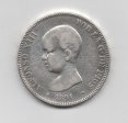 ALFONSO XIII DEL AÑO 1891 *91 DE 5 PESETAS