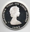 TURKS I CAICOS DEL AÑO 1982 DE 10 CROWNS