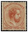 SERIE 128-  1872 - REINADO DE AMADEO I - 4 PESETAS - CASYAÑO AMARILLO