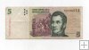 ARGENTINA DEL AÑON 1992-1997 DE 5 PESOS