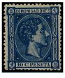 SERIE 164- 1875- REINADO DE ALFONSO XII- 10 CENTIMOS- AZUL