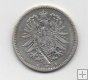 ALEMANIA REICH DEL AÑO 1875 LETRA A DE 1 MARCOS 