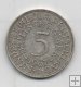 ALEMANIA FEDERAL DEL AÑO 1967 LETRA J DE 5 MARCOS