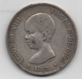 ALFONSO XIII DEL AÑO 1889 *89 DE 5 PESETAS