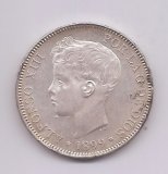ALFONSO XIII DEL AÑO 1899 *99 DE 5 PESETAS