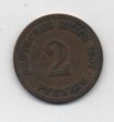 ALEMANIA IMPERIO DEL AÑO 1907 LETRA A DE 2 PFENNIG 