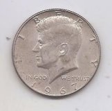 ESTADOS UNIDOS DEL AÑO 1967 DE 1/2 DOLAR