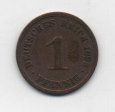 ALEMANIA IMPERIO DEL AÑO 1892 LETRA A DE 1 PFENNIG 