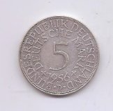 ALEMANIA DEL AÑO 1956 LETRA D DE 5 MARCOS  