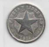 CUBA DEL AÑO 1915 DE 40 CENTAVOS