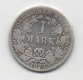 ALEMANIA REICH DEL AÑO 1876 LETRA A DE 1 MARCOS 