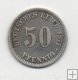 ALEMANIA IMPERIO DEL AÑO 1877 LETRA D DE 50 PENNING 
