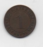 ALEMANIA DEL AÑO 1924 IMPERIO REPUBLICA WEIMAR LETRA J DE 1 REICHSPFENNIG 