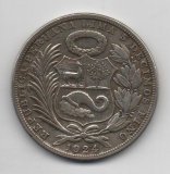 PERU DEL AÑO 1924 DE 1 SOL