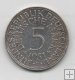 ALEMANIA DEL AÑO 1951 LETRA F DE 5 MARCOS